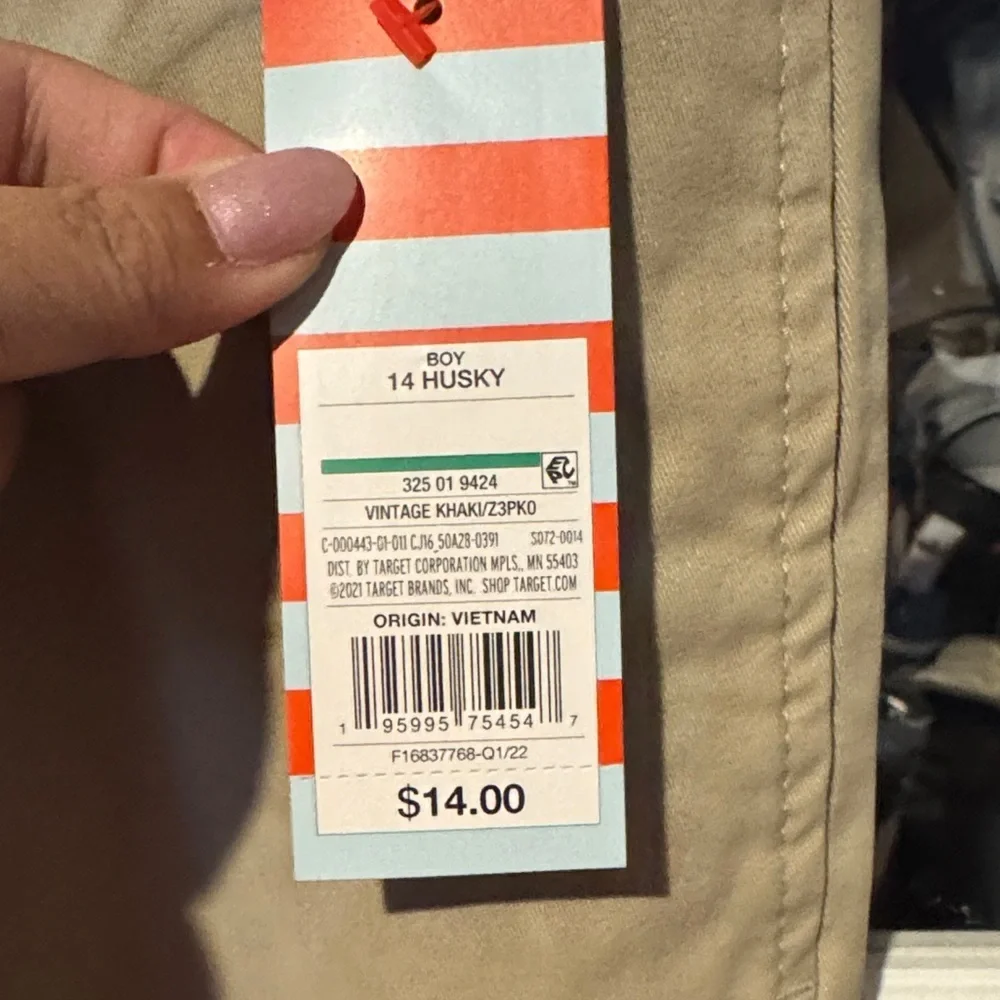 Cat & Jack Khaki Straight-Leg Kids Pants